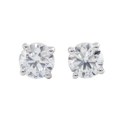 1.00ct Diamond Studs GIA D SI1