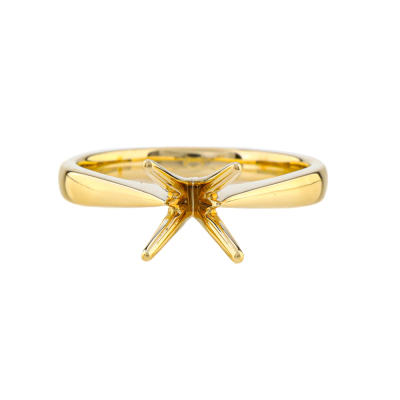 18ct Yellow Gold Solitaire Ring Setting