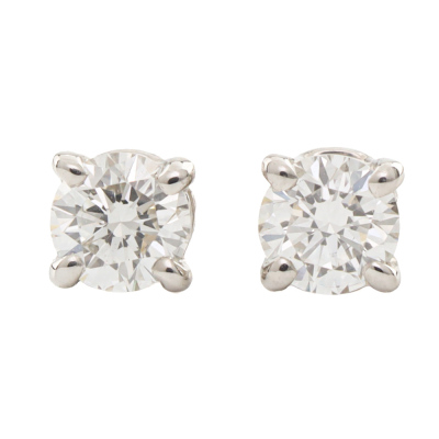 Tiffany & Co Solitaire Stud Earrings