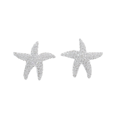 0.90ct Diamond Starfish Earrings