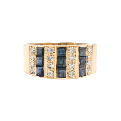1.30ct Sapphire and Diamond Ring