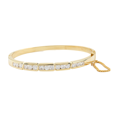 2.20ct Diamond Hinged Bangle