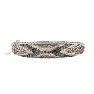 3.80ct Multi Colour Diamond Bangle