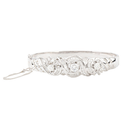 3.75ct Diamond Bangle