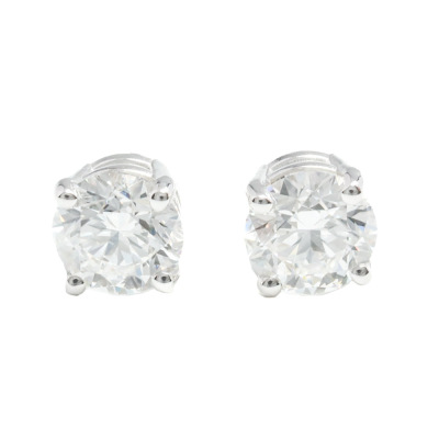 1.07ct Diamond Studs GIA D Internally Flawless