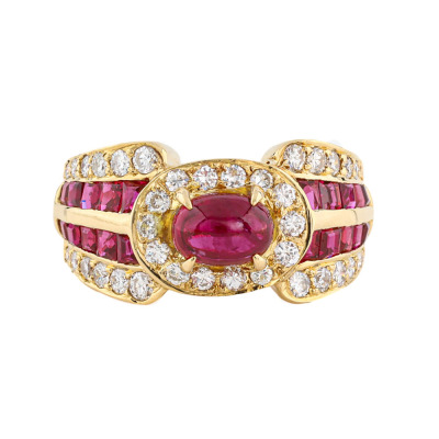 2.62ct Ruby and Diamond Ring