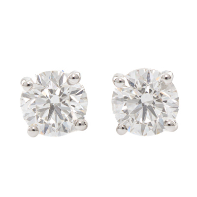 0.89ct Diamond Studs GIA D SI1