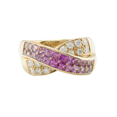 1.48ct Sapphire and Diamond Ring
