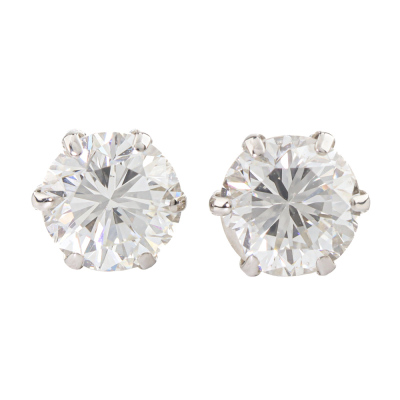 2.06ct Diamond Stud Earrings