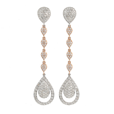 1.54ct Diamond Drop Earrings