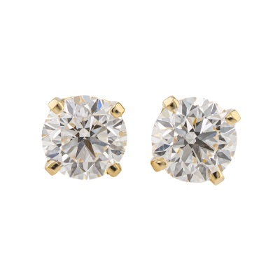 1.00ct Diamond Studs GIA D E VS1