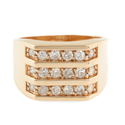 1.10ct Diamond Mens Ring