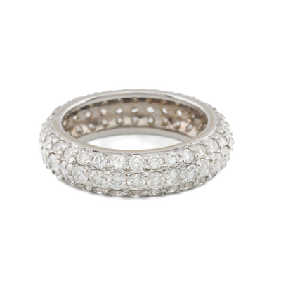 2.70ct Full Hoop Pave Diamond Dress Ring