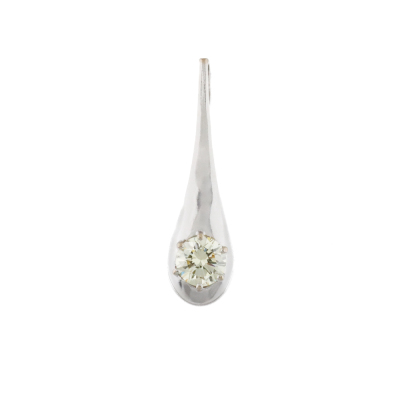 1.37ct Diamond pendant Fancy Light Yellow IF