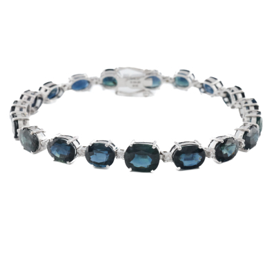 24.00ct Sapphire & Diamond Bracelet