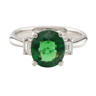 2.58ct Tourmaline and Diamond Ring