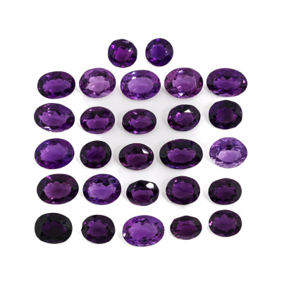 98.72ct Loose Parcel of Amethyst