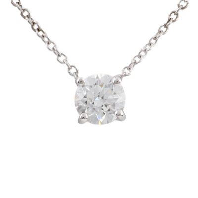 0.50ct Diamond Solitaire Pendant GIA E SI2