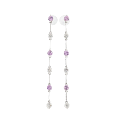 0.72ct Sapphire and Diamond Earrings