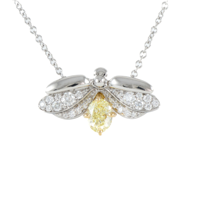 Tiffany & Co Paper Flowers Yellow Diamond Pendant