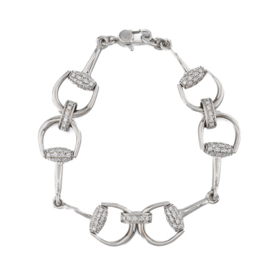 Gucci Horsebit Diamond Bracelet