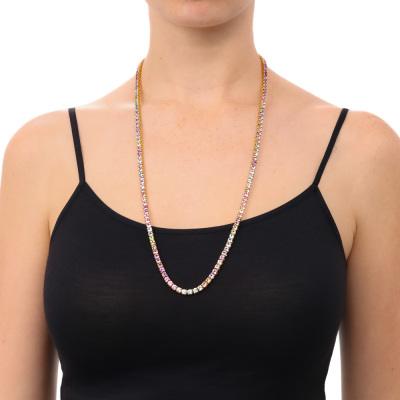 54.58ct Multi Colour Sapphire Necklace