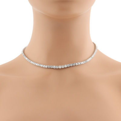 15.48ct Diamond Tennis Necklace