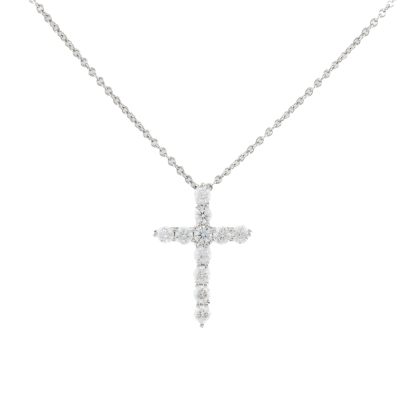 Tiffany & Co Cross Diamond Pendant