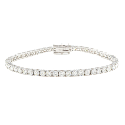7.47ct Round Diamond Tennis Bracelet