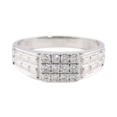 0.45ct Diamond Mens Ring