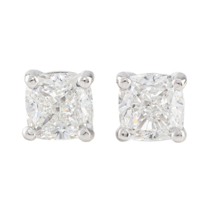 2.02ct Diamond Studs GIA F VVS2, E VS1