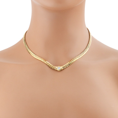 0.31ct Centre Diamond Gold Necklace