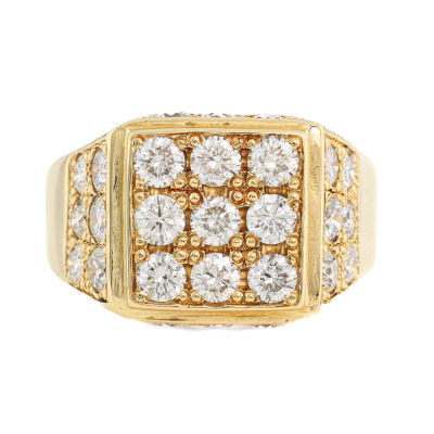 2.85ct Diamond Mens Ring