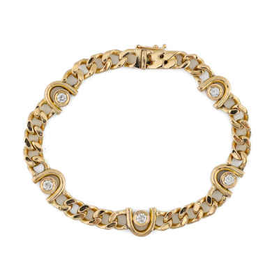 0.79ct Diamond Gold Bracelet