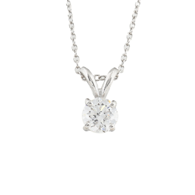 0.50ct Diamond Solitaire Pendant GIA D VVS1