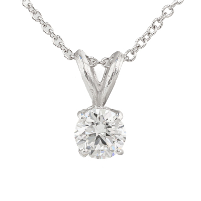 0.70ct Diamond Solitaire Pendant GIA E VS1