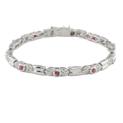 0.91ct Ruby and Diamond Bracelet