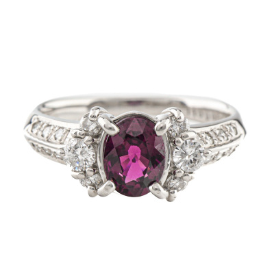 1.10ct Sapphire and Diamond Ring