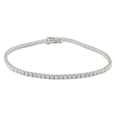 2.98ct Round Diamond Tennis Bracelet