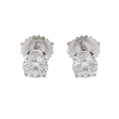 1.12ct Diamond Studs GIA E VVS1, F VVS1