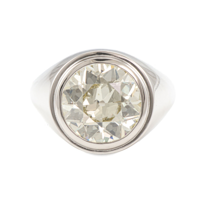 4.51ct Old European Cut Diamond Ring