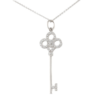 0.50ct Diamond Key Pendant