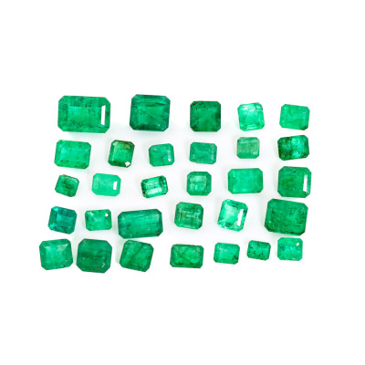 32.85ct Loose Parcel of Emeralds