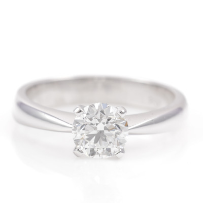 1.00ct Diamond Solitaire Ring GIA D IF