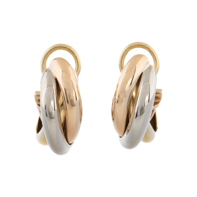 Tri tone Gold Earrings 9.8g