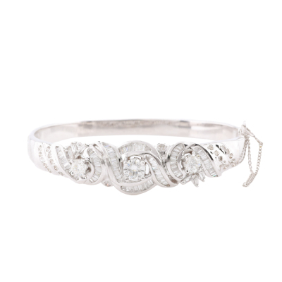 3.75ct Diamond Bangle