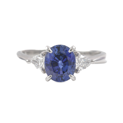 1.58ct Sapphire and Diamond Ring