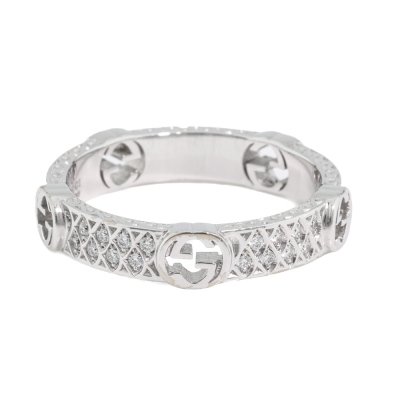 Gucci Interlocking G Diamond Ring
