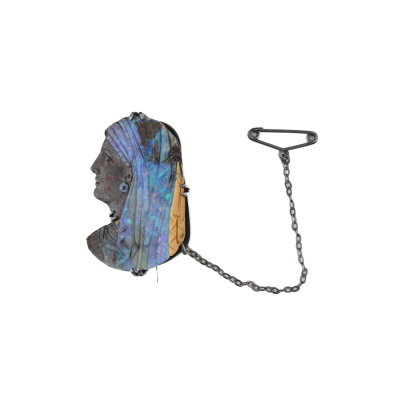 Carved Boulder Opal Brooch