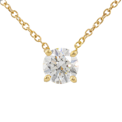 0.50ct Diamond Solitaire Pendant GIA D VS2